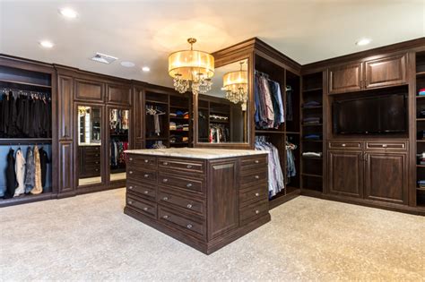 Sophisticated Master Closet .